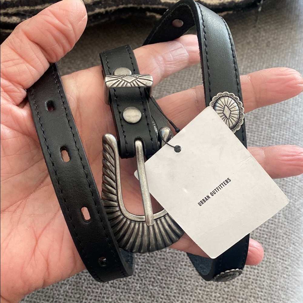 Urban Outfitters Black Leather Belt